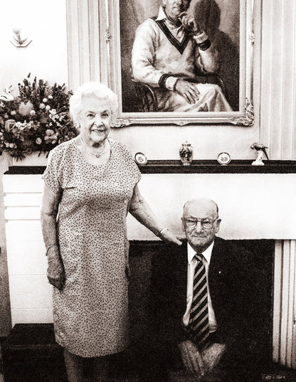 Lady Jessie and Sir Donald Bradman – Kensington Park, Adelaide. 1992